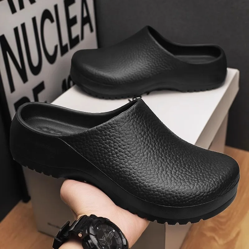Chef shoes men's waterproof and non-slip bag head dragging a pedal men's labor insurance shoes work shoes
Chef shoes men's waterproof and non-slip bag head dragging a pedal men's labor insurance shoes work shoes