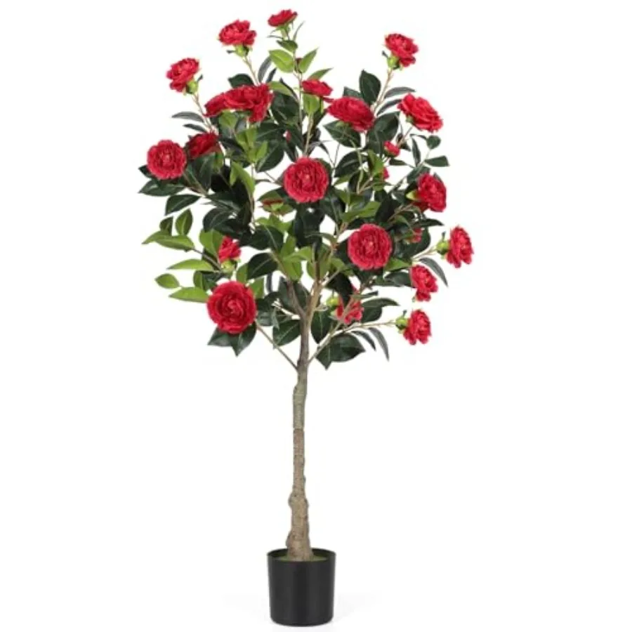 4Feet Artificial Camellia Tree with Blooming Flowers, Free Maintencace 4 Feet Fake Tree, Faux Plants with Blooming Flowers, for
4Feet Artificial Camellia Tree with Blooming Flowers, Free Maintencace 4 Feet Fake Tree, Faux Plants with Blooming Flowers, for