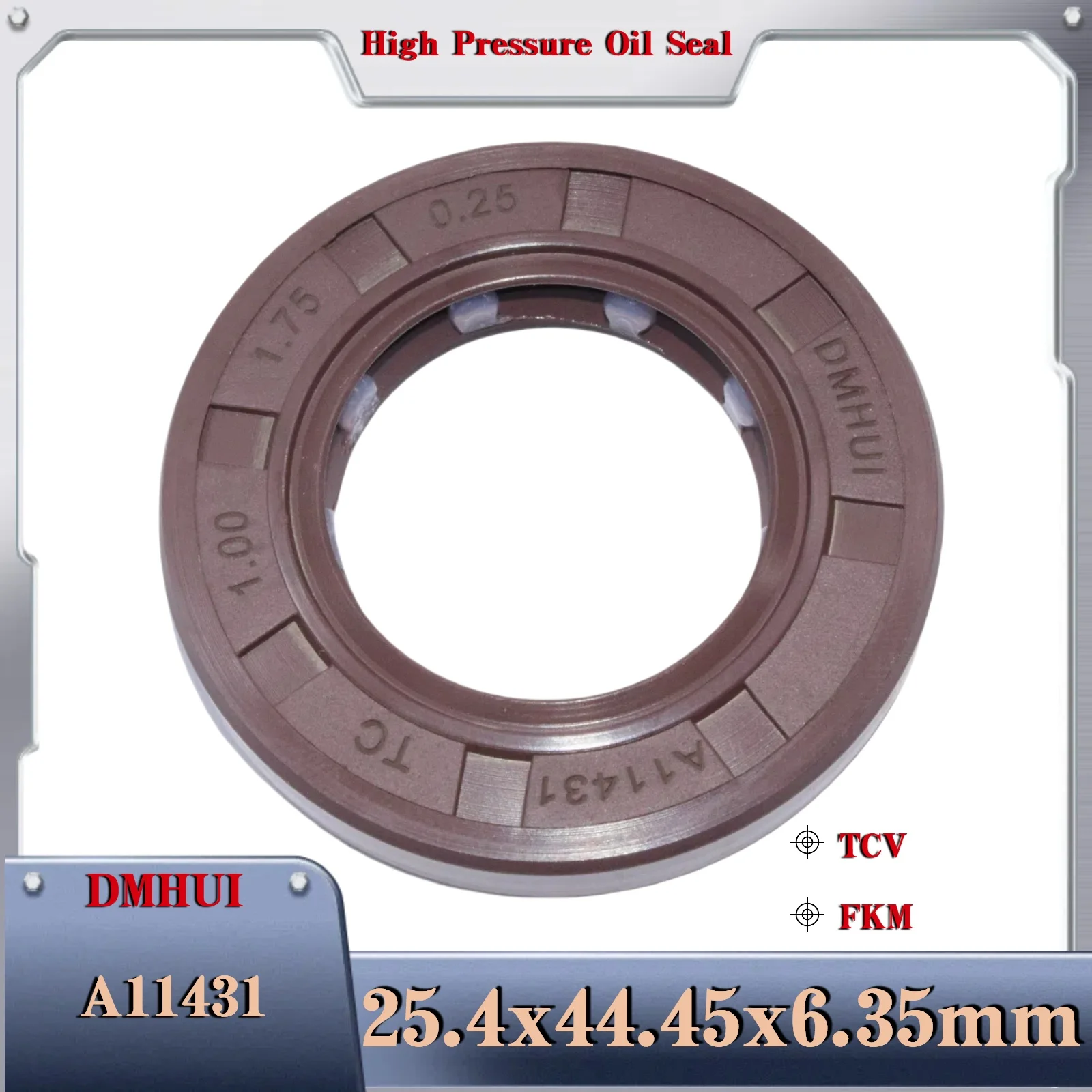 Shaft oil seal 25.4x44.45x6.35mm/TCV/FKM For A11431 Rotary seal ring,Used in Hydraulic Pump/Motor Rotary Shaft Seal
Shaft oil seal 25.4x44.45x6.35mm/TCV/FKM For A11431 Rotary seal ring,Used in Hydraulic Pump/Motor Rotary Shaft Seal