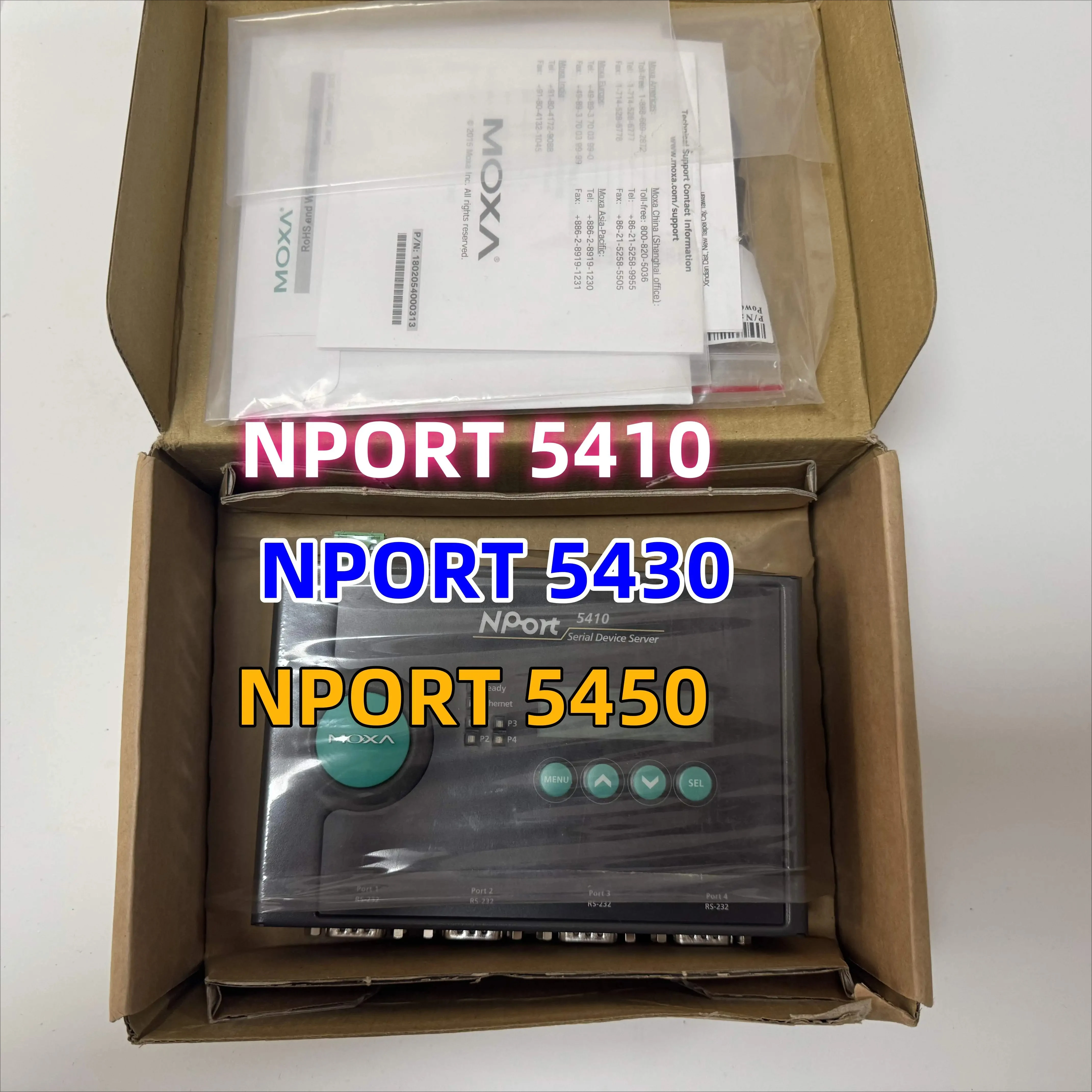 NPORT 5450 NPORT 5430 Nport5410 MOXA Serial Server
NPORT 5450 NPORT 5430 Nport5410 MOXA Serial Server