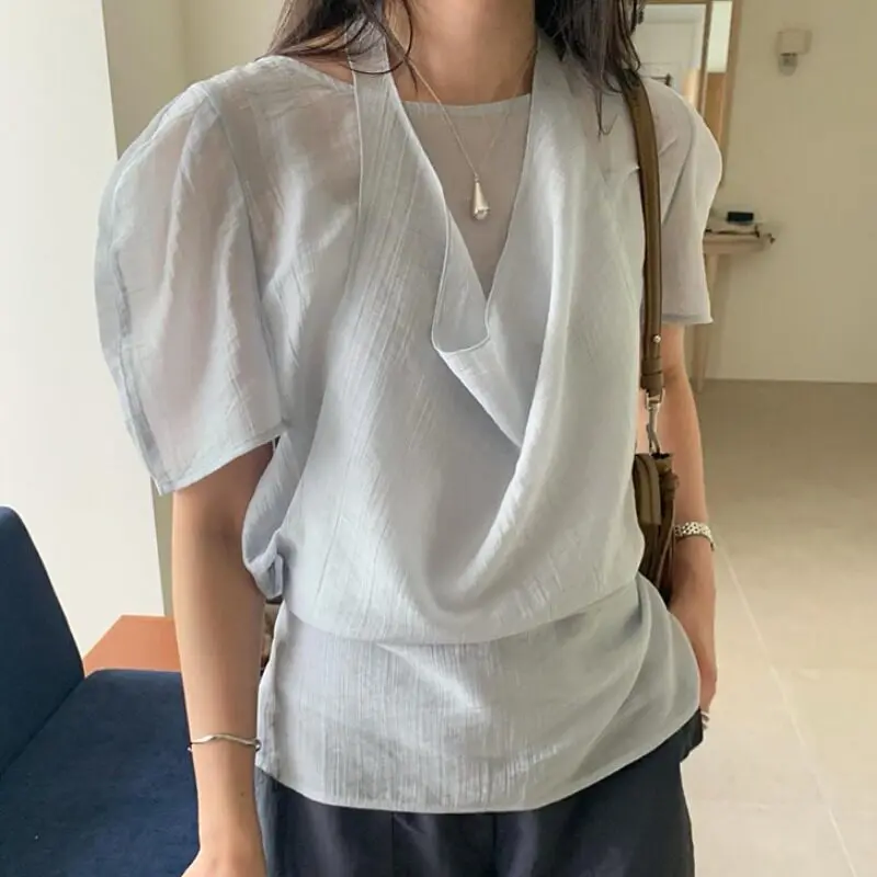Slimming Effect Summer New Style Women's Shirt Collar Two-Piece Set Dongda Gate Casual Loose Fit Short Sleeve round Neck
Slimming Effect Summer New Style Women's Shirt Collar Two-Piece Set Dongda Gate Casual Loose Fit Short Sleeve round Neck