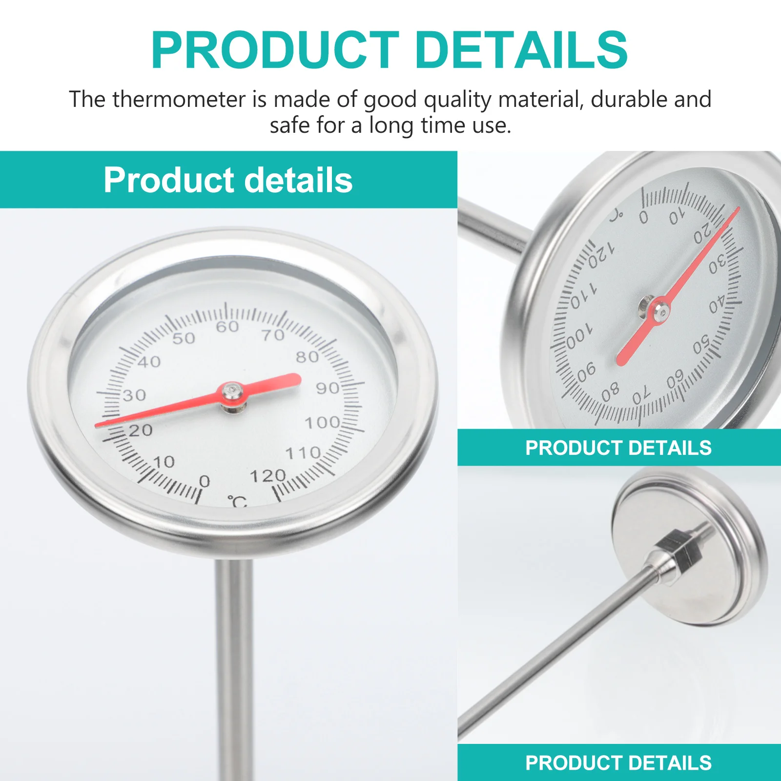 Thermometer Probe Garden Compost Thermometers Temperature Tool Soil Measuring Instrument Type Thermometor
Thermometer Probe Garden Compost Thermometers Temperature Tool Soil Measuring Instrument Type Thermometor