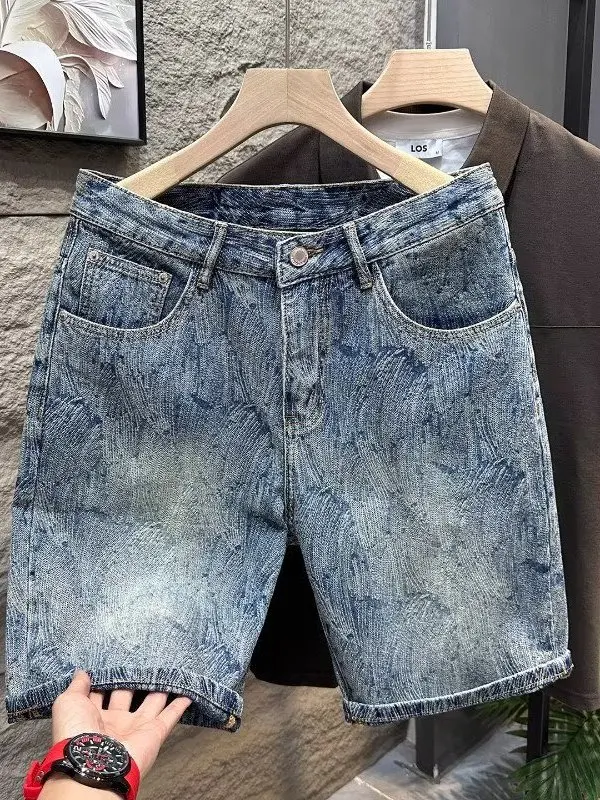 Stylish Men's Short Jeans Casual Fashionable Five-Point Mid-Waist Summer New Arrival Straight Leg Loose Fit Casual Jeans
Stylish Men's Short Jeans Casual Fashionable Five-Point Mid-Waist Summer New Arrival Straight Leg Loose Fit Casual Jeans