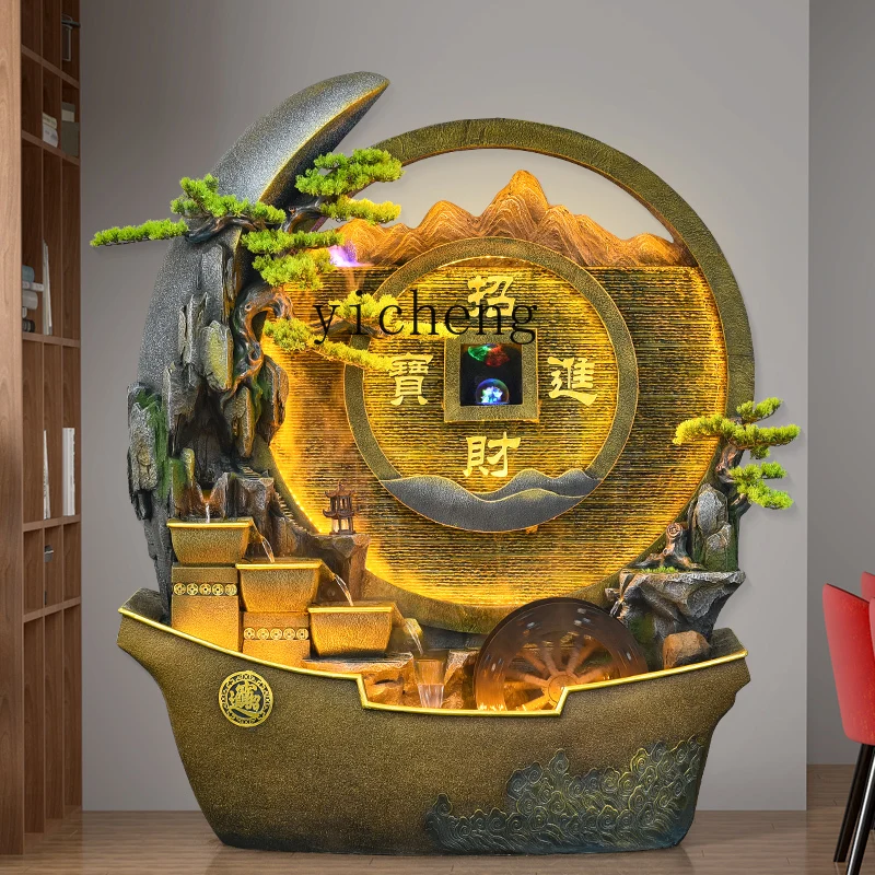 TWR water curtain wall water screen large floor ornament rockery fountain living room decoration
TWR water curtain wall water screen large floor ornament rockery fountain living room decoration