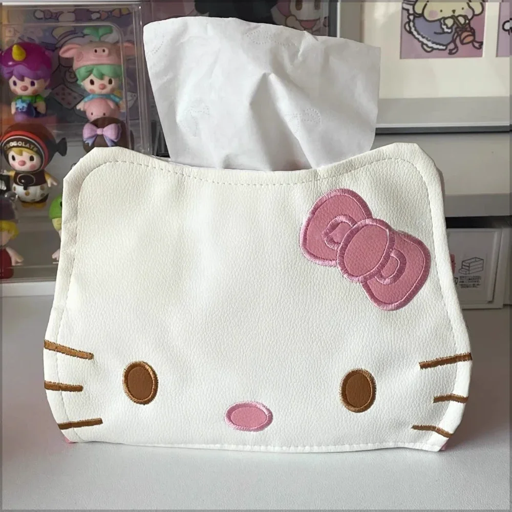 Hello Kiity Sanrio Tissue Box PU Leather Cartoon Kt Cat Paper Napkin Case Home Kitchen Car Girlish Heart Paper Storage Boxes
Hello Kiity Sanrio Tissue Box PU Leather Cartoon Kt Cat Paper Napkin Case Home Kitchen Car Girlish Heart Paper Storage Boxes