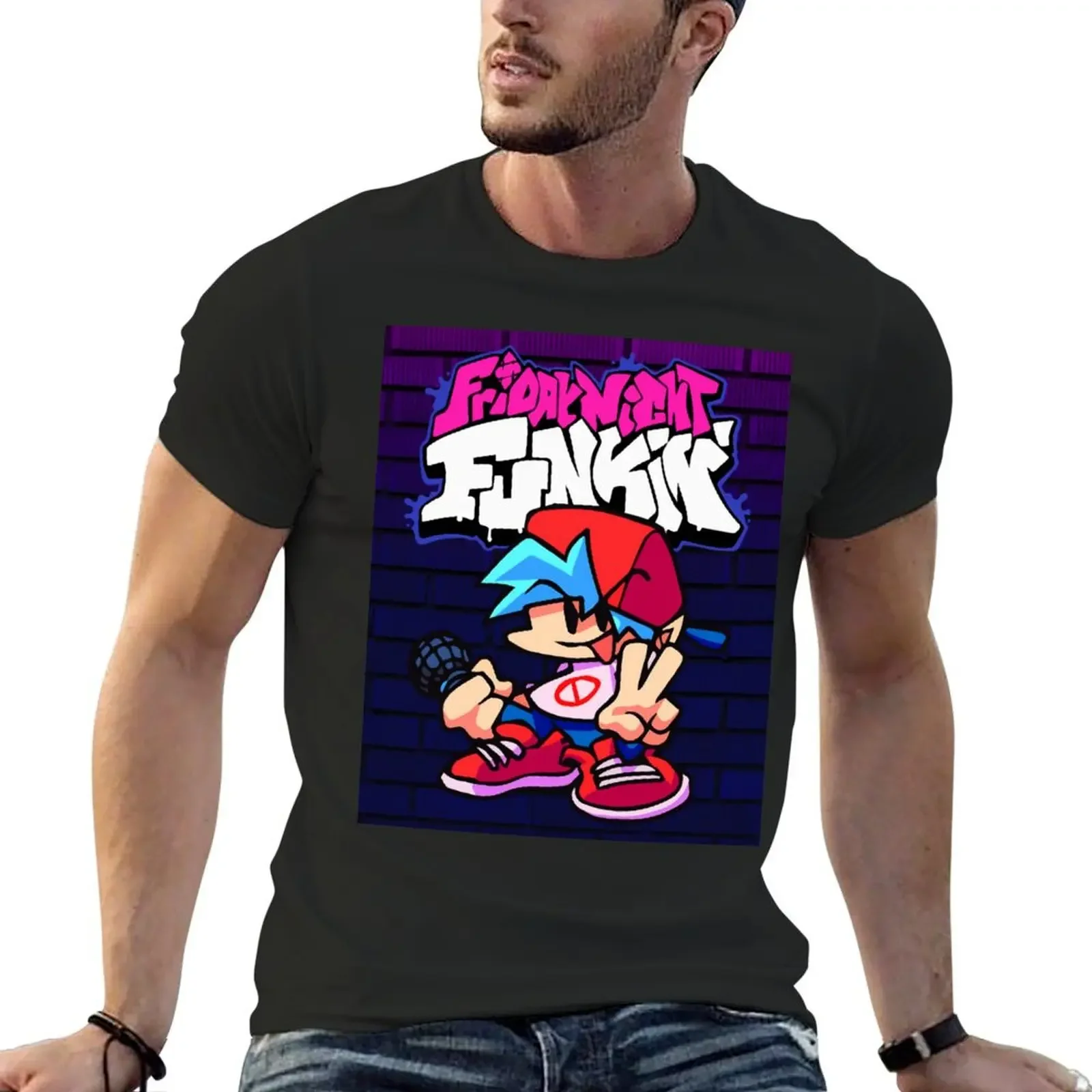 Friday Night Funkin, Boyfriend T-Shirt cotton man t-shirts anime figures oversized t shirt man t shirt plus size men clothing
Friday Night Funkin, Boyfriend T-Shirt cotton man t-shirts anime figures oversized t shirt man t shirt plus size men clothing