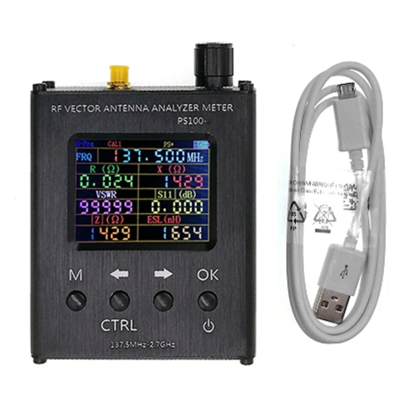 1 PCS PS100 N1201SA UV RF Vector Impedance ANT SWR Antenna Analyzer Meter Tester D1-005 With Inner Battery
1 PCS PS100 N1201SA UV RF Vector Impedance ANT SWR Antenna Analyzer Meter Tester D1-005 With Inner Battery