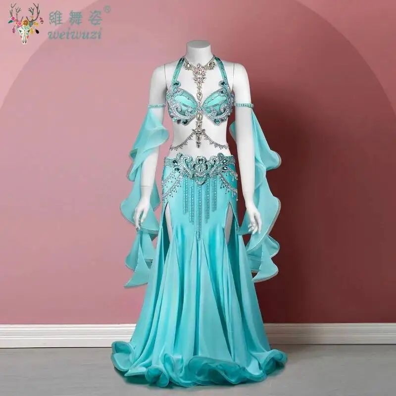 Belly Dance Custom Performance Clothes Female Child Temperament Bra Set Woman High Waist Big Swing Skirt Competition Clothing
Belly Dance Custom Performance Clothes Female Child Temperament Bra Set Woman High Waist Big Swing Skirt Competition Clothing