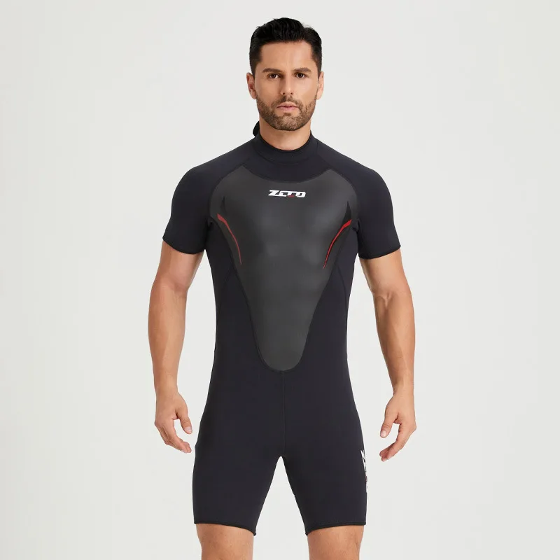 3mm Shorty Wetsuit Men's Women's Neoprene Short Sleeves Wet Suits Back Zip Surf Suit Keep Warm in Cold Water for Snorkeling
3mm Shorty Wetsuit Men's Women's Neoprene Short Sleeves Wet Suits Back Zip Surf Suit Keep Warm in Cold Water for Snorkeling