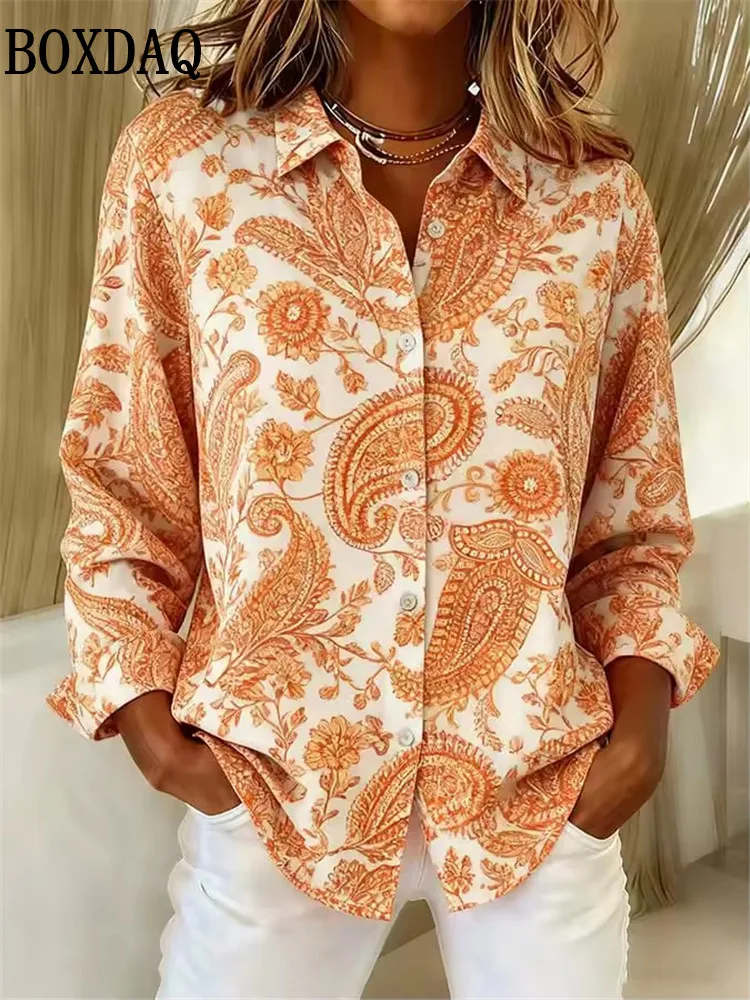 New 2026 Women's Long-Sleeve Shirt Spring Summer Maple Leaf Print Blouse Casual Everyday Wear Paisley 3D Print Lapel Female Tops
New 2026 Women's Long-Sleeve Shirt Spring Summer Maple Leaf Print Blouse Casual Everyday Wear Paisley 3D Print Lapel Female Tops