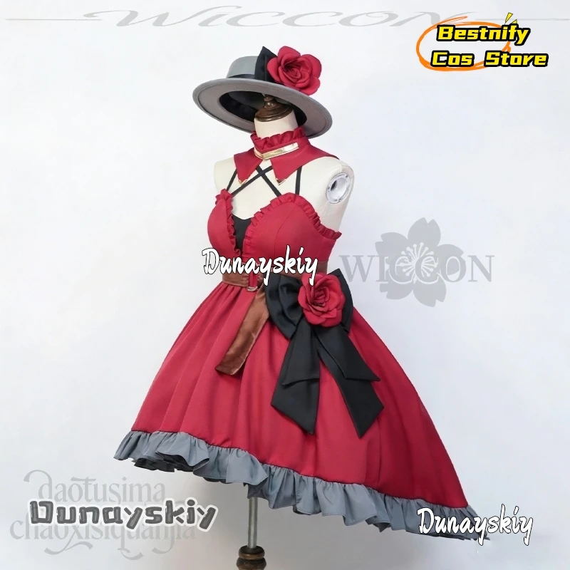 Bestnify@Mikkuu Cosplay Anime Game Project Sekai Winter Party Sleeveless Evening Dress Goth Red Lolita Flower Hat Bow Halloween
Bestnify@Mikkuu Cosplay Anime Game Project Sekai Winter Party Sleeveless Evening Dress Goth Red Lolita Flower Hat Bow Halloween