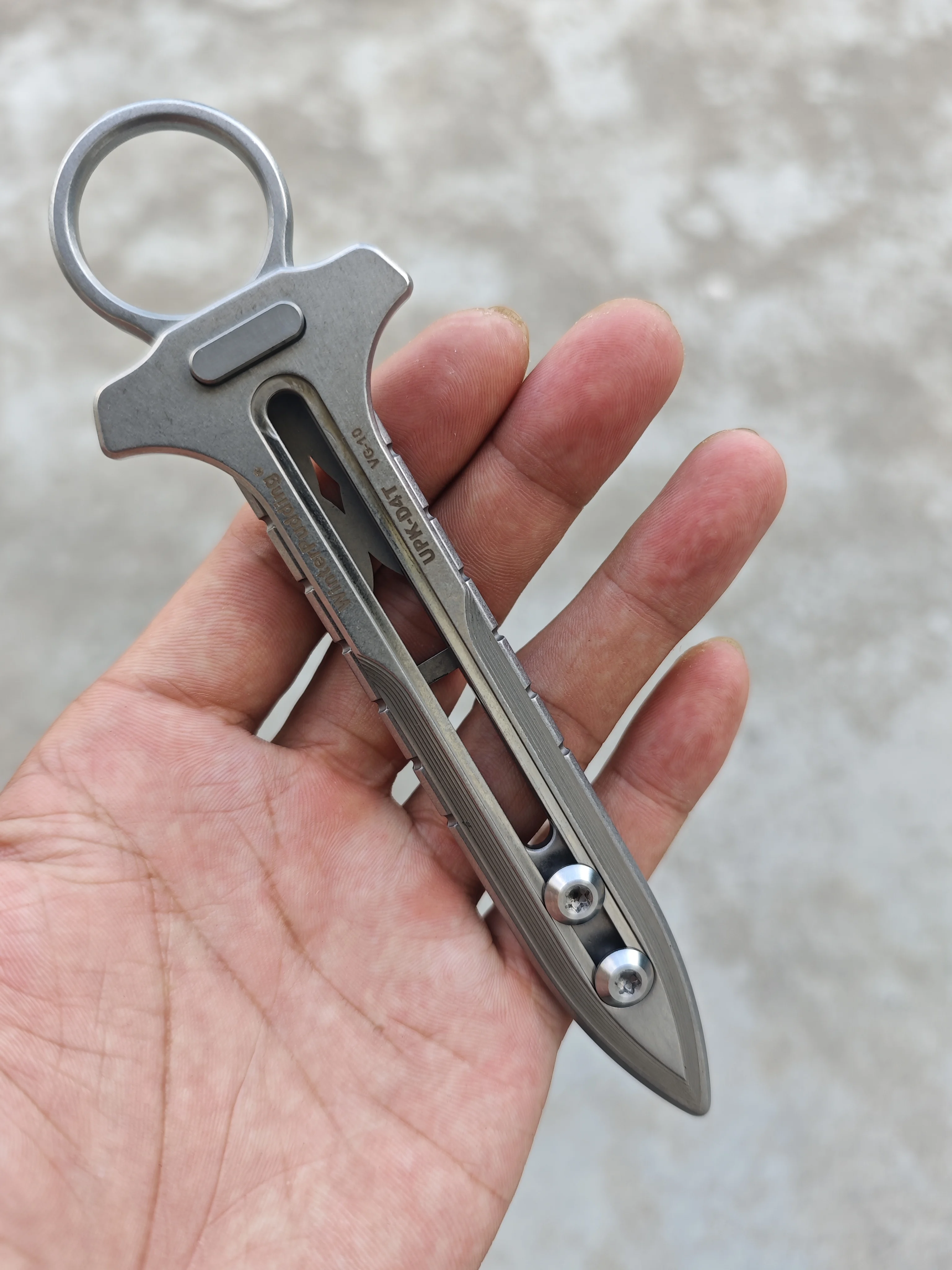 Non-sharpened WinterPudding UPK-TC Mini Folding Sai -inspired by TMNT Raphale-Tactical Personal Defense EDC Tool
Non-sharpened WinterPudding UPK-TC Mini Folding Sai -inspired by TMNT Raphale-Tactical Personal Defense EDC Tool