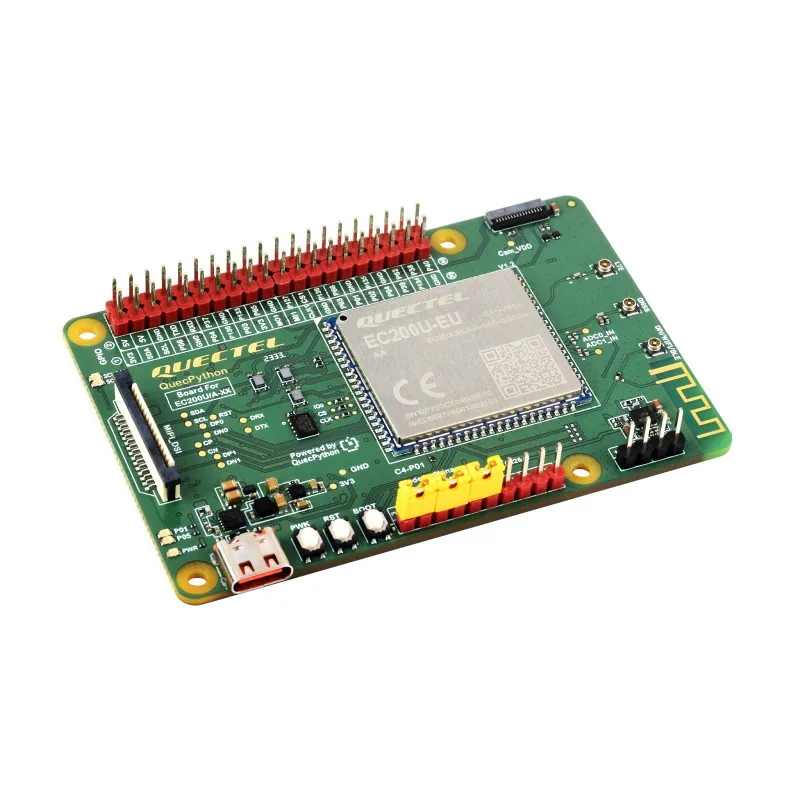 WaveshareEC200U-EU C4-P01 Development Board Designed For QuecPython, Multi-Mode & Multi-Band Support, LTE Cat-1 / Bluetooth Comm