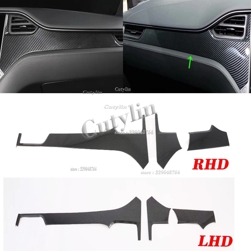 For Tesla Model S Model X 2014-2019 ABS CarbonFiber Front Air condition Vent Outlet Cover Center Control Panel Cover accessoires
For Tesla Model S Model X 2014-2019 ABS CarbonFiber Front Air condition Vent Outlet Cover Center Control Panel Cover accessoires