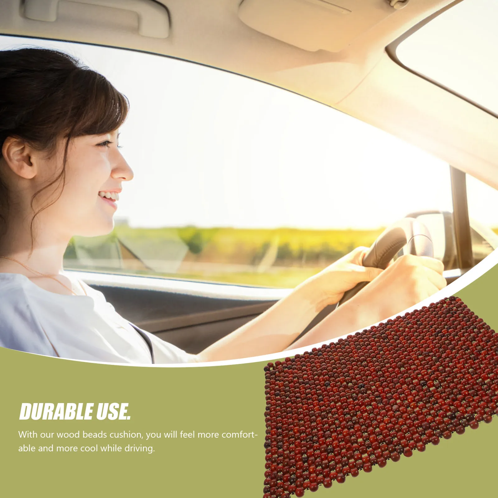 1Pcs Wood Beads Cushion Breathable Strong Wear-Resistant Car Seat Pad Cool Summer Driving Comfortable Wood Beaded Seat Cushion
1Pcs Wood Beads Cushion Breathable Strong Wear-Resistant Car Seat Pad Cool Summer Driving Comfortable Wood Beaded Seat Cushion