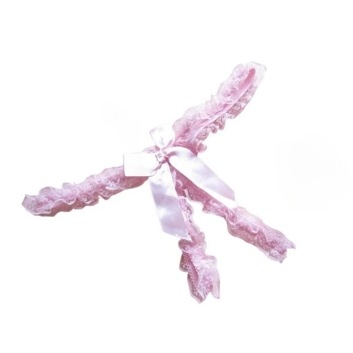 Sexy and charming lace thong T-pants, female seduction open-crotch T-pants, alternative underwear, low-waisted
Sexy and charming lace thong T-pants, female seduction open-crotch T-pants, alternative underwear, low-waisted