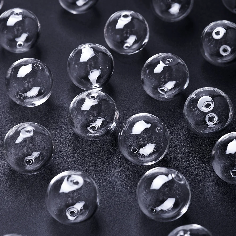 5pcs 10-50mm Hollow Glass Ball with Double Hole Round Bubble Blown Glass Globe Bead for Jewelry Making DIY Earrings
5pcs 10-50mm Hollow Glass Ball with Double Hole Round Bubble Blown Glass Globe Bead for Jewelry Making DIY Earrings
