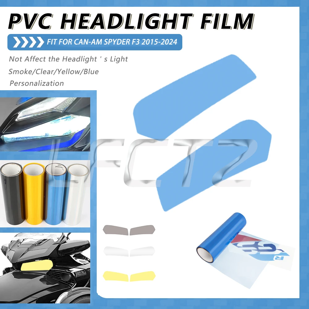 Fit for Can-Am Canam Can Am Spyder F3 2015-2024 Motorcycle Headlight Protector Film Tint PVC Transparent Head Lamp Film Sticker
Fit for Can-Am Canam Can Am Spyder F3 2015-2024 Motorcycle Headlight Protector Film Tint PVC Transparent Head Lamp Film Sticker