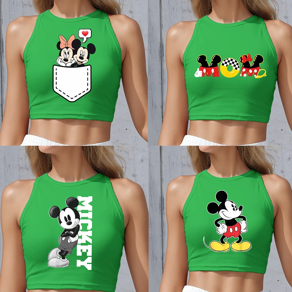 Disney Mickey Print Women Crop Top Summer Shoulder Off Sleeveless Camisole T-Shirt Harajuku Female Casual Y2K Tank Tops
Disney Mickey Print Women Crop Top Summer Shoulder Off Sleeveless Camisole T-Shirt Harajuku Female Casual Y2K Tank Tops