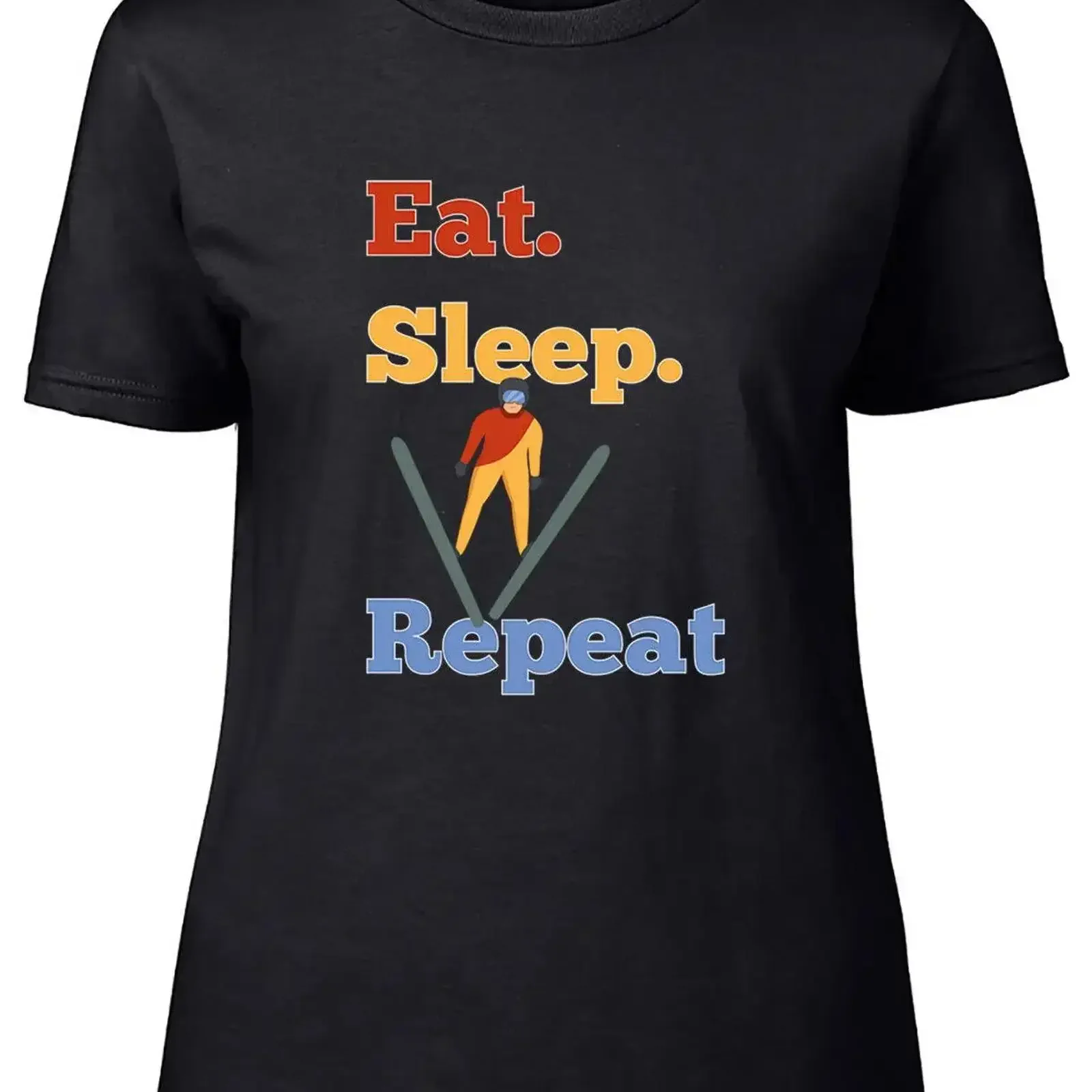 Женская футболка Eat Sleep Ski Repeat, лыжная футболка Fanatic Slope Rider, женская винтажная стираная растянутая домашняя дизайнерская одежда
Женская футболка Eat Sleep Ski Repeat, лыжная футболка Fanatic Slope Rider, женская винтажная стираная растянутая домашняя дизайнерская одежда