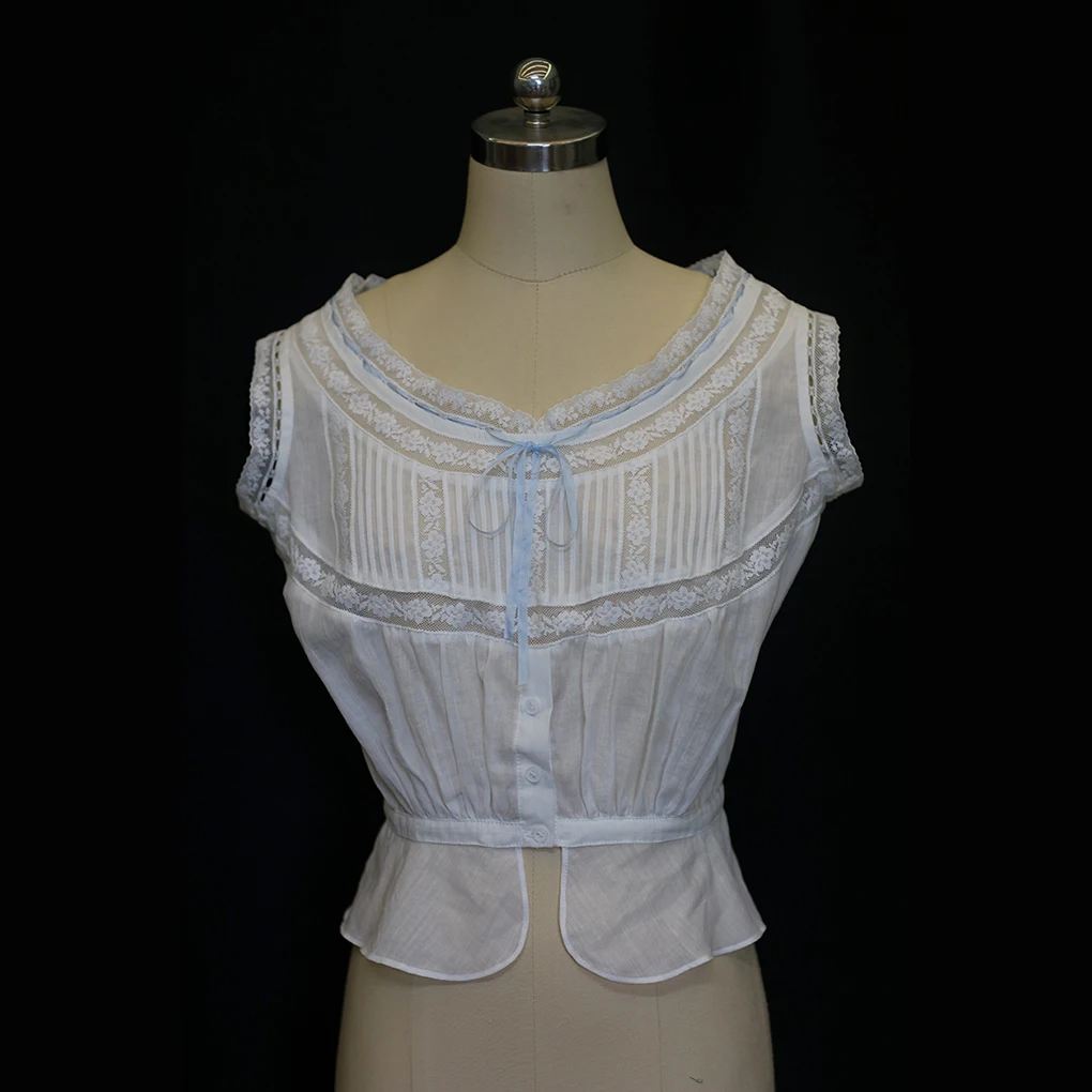 90-114cm Bust Summer White Short Shirts Women Elegant Edeardian Vintage Inspired Thin See-through Sleeveless Lace Blouse/Shirts
90-114cm Bust Summer White Short Shirts Women Elegant Edeardian Vintage Inspired Thin See-through Sleeveless Lace Blouse/Shirts