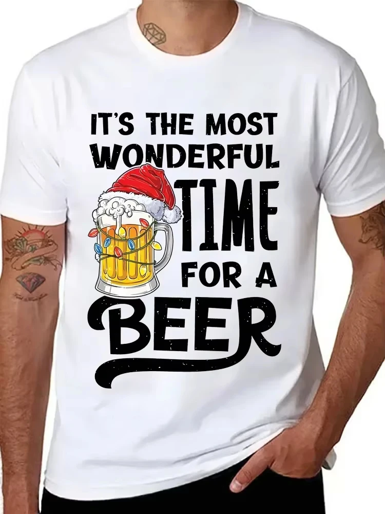 It's The Most Wonderful Time for A Beer Shirt Men T-Shirt Christmas Beer Print Tops Unisex Short Sleeve Tee Oversize Men Tshirts
It's The Most Wonderful Time for A Beer Shirt Men T-Shirt Christmas Beer Print Tops Unisex Short Sleeve Tee Oversize Men Tshirts