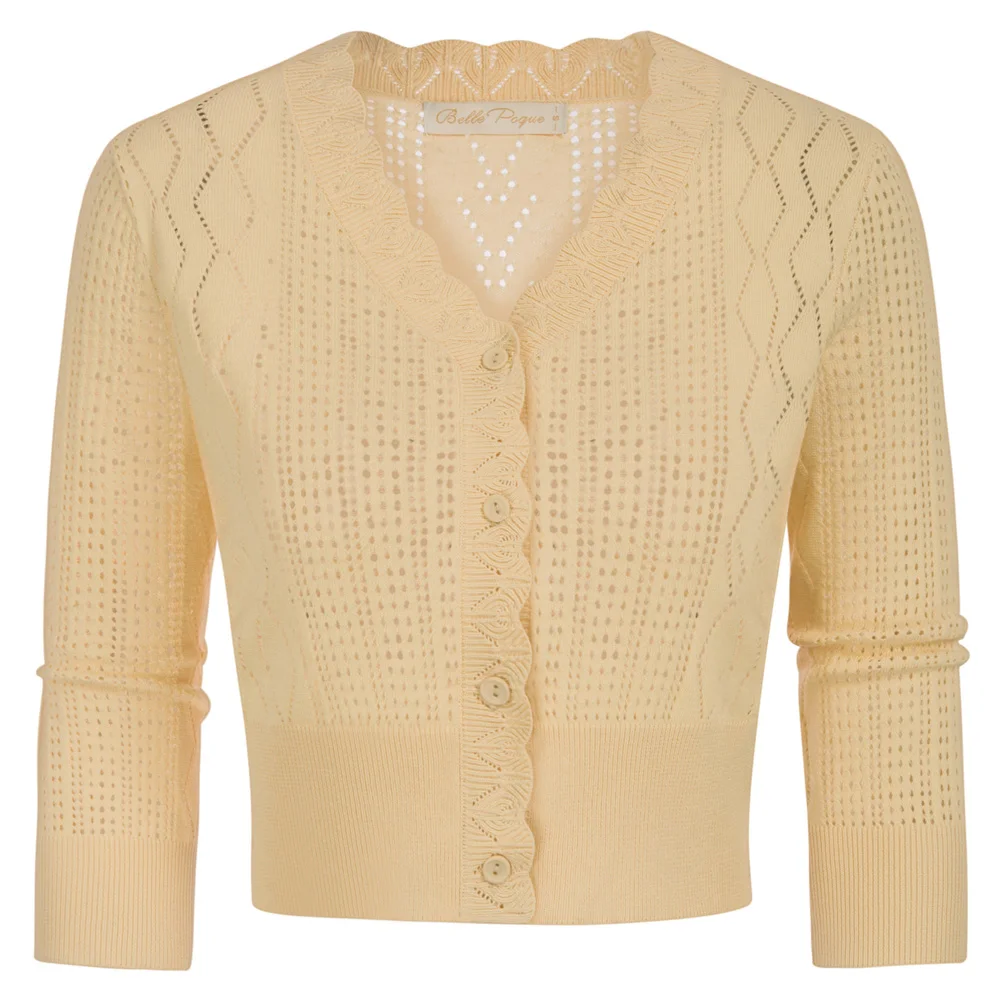 Belle Poque Women Hollowed Out Cardigan 3/4 Sleeve V-Neck Button-up Sweater Knitwear Summer Cropped Cardigan Knit Shrugs A30
Belle Poque Women Hollowed Out Cardigan 3/4 Sleeve V-Neck Button-up Sweater Knitwear Summer Cropped Cardigan Knit Shrugs A30