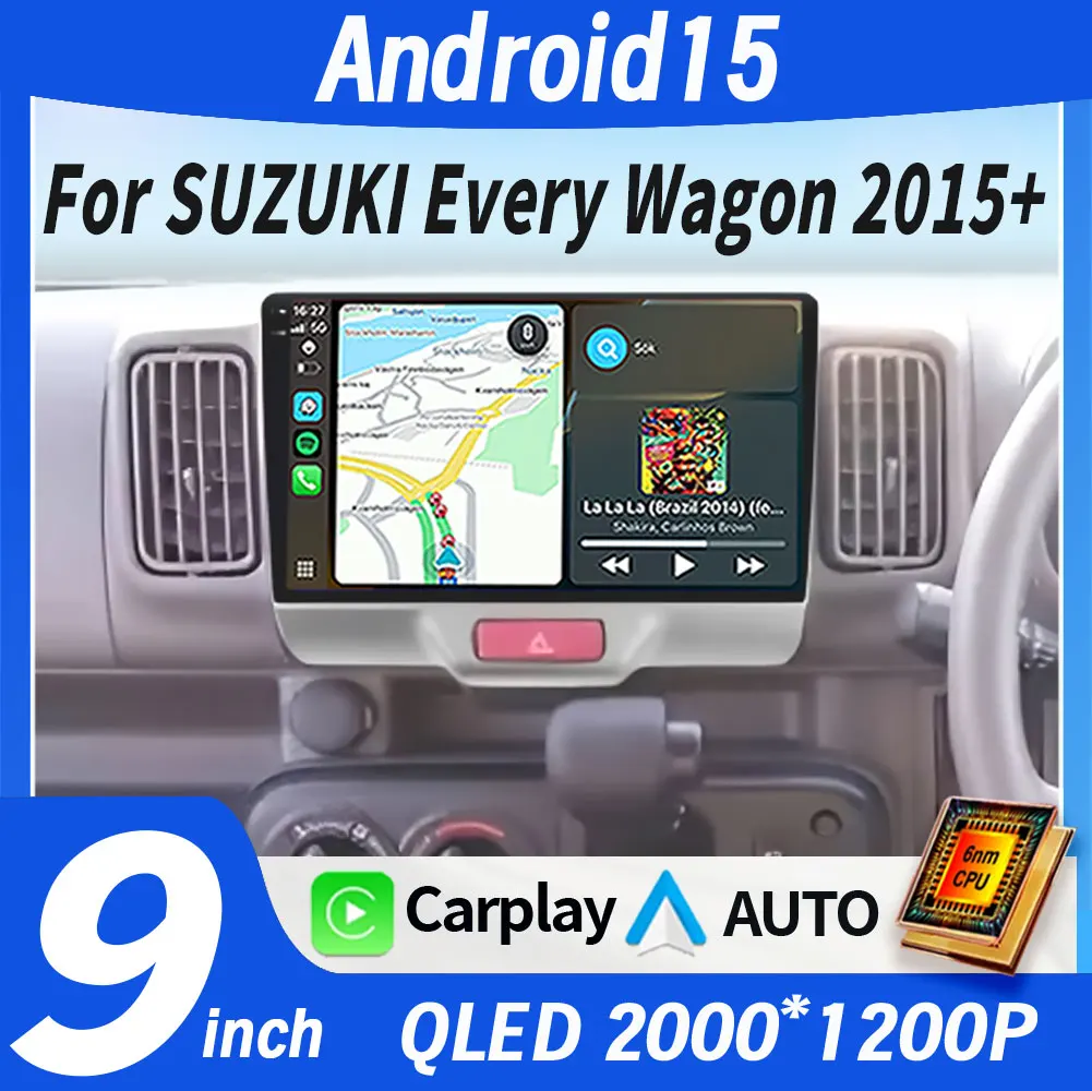 9 Inch For SUZUKI Every Wagon 2015+ Android Auto Car Radio Multimedia Video Player Navigation GPS 360 Camera BT Carplay 4G WIFI
9 Inch For SUZUKI Every Wagon 2015+ Android Auto Car Radio Multimedia Video Player Navigation GPS 360 Camera BT Carplay 4G WIFI