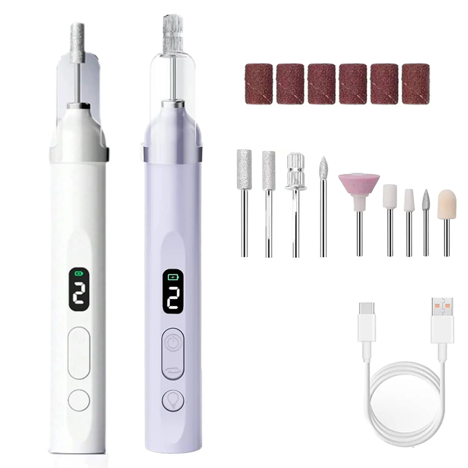 Cordless Nail Drill Electric: 2-In-1 Nail File With Flash Cure For Acrylic Gel Dip Powder Nails, Stepless Control For Beginner Home DIY, Portable For Travel, Professional Pedicure Manicure Kit
Cordless Nail Drill Electric: 2-In-1 Nail File With Flash Cure For Acrylic Gel Dip Powder Nails, Stepless Control For Beginner Home DIY, Portable For Travel, Professional Pedicure Manicure Kit