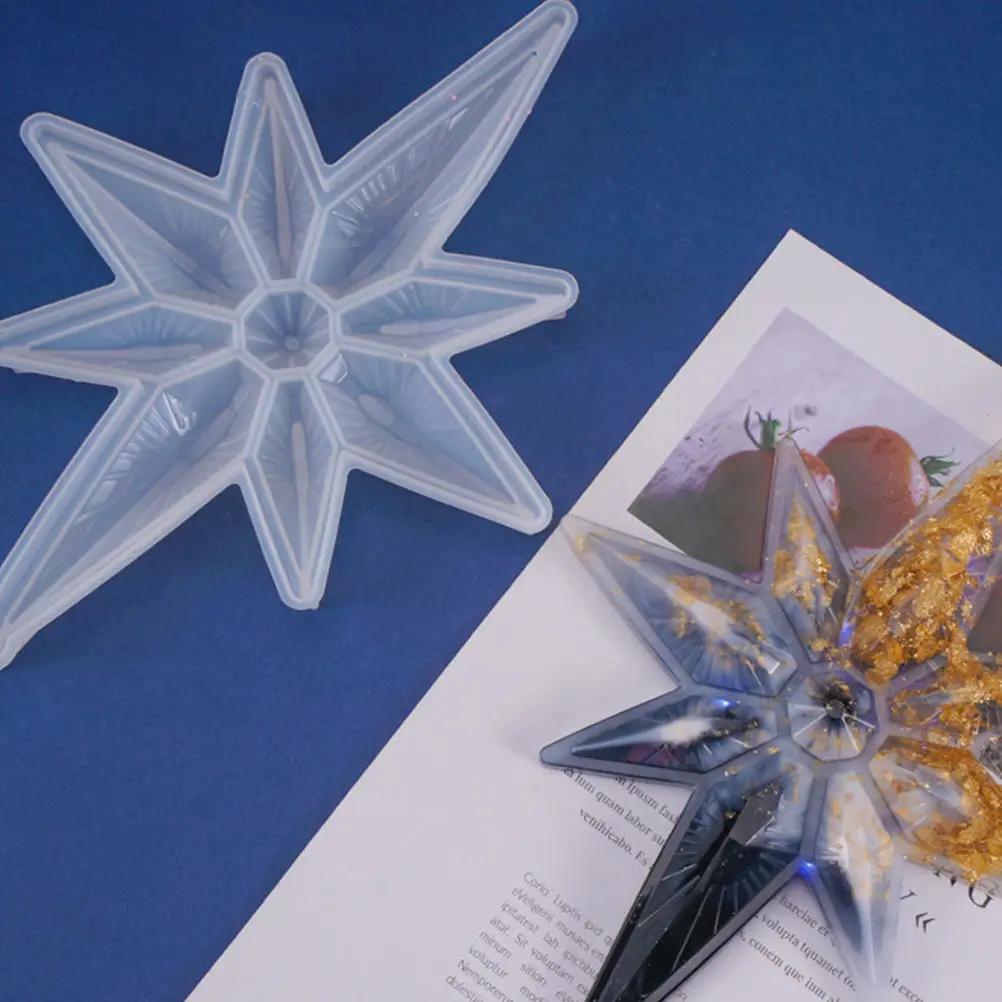 2 Pcs Christmas Snowflake Silicone Hanging Pendant Maker Manual Mold Creative Crystal Epoxy Mold Non Separate
2 Pcs Christmas Snowflake Silicone Hanging Pendant Maker Manual Mold Creative Crystal Epoxy Mold Non Separate