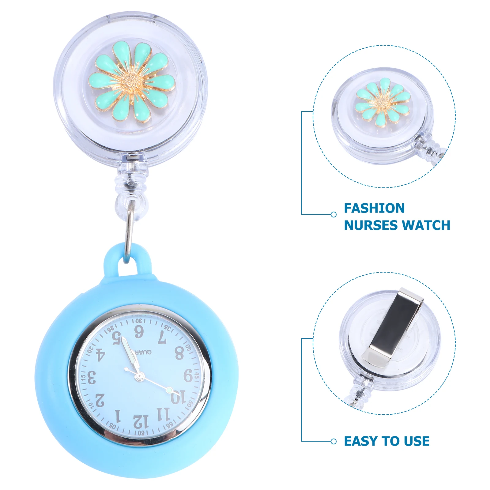 Nurse Pocket Watch Retractable Fob Clip on Fashion Nurses Hanging Durable Alloy Clear Glass Chest Watch Doctor Nursing Staff
Nurse Pocket Watch Retractable Fob Clip on Fashion Nurses Hanging Durable Alloy Clear Glass Chest Watch Doctor Nursing Staff