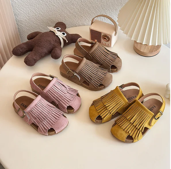 Summer Peep Toe Gland Kids Shoes Girls Sandals Soft Bottom Flat Heel Loop Girl Shoes Back Strap Slingbacks Shoe
Summer Peep Toe Gland Kids Shoes Girls Sandals Soft Bottom Flat Heel Loop Girl Shoes Back Strap Slingbacks Shoe