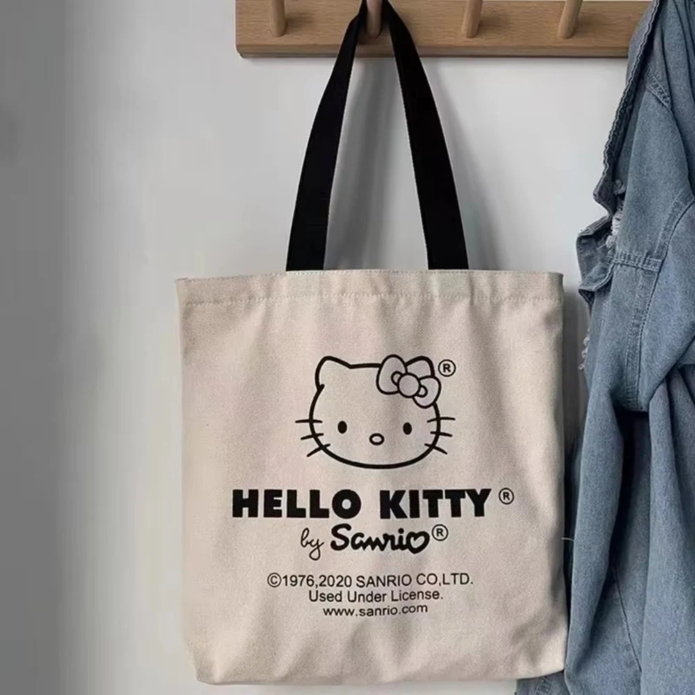 Large Capacity New Hello Kitty Canvas Handbag Shoulder Bag Girl Cute Sanrio Storage Bag Fashion Tote Shopping Bag Gift
Large Capacity New Hello Kitty Canvas Handbag Shoulder Bag Girl Cute Sanrio Storage Bag Fashion Tote Shopping Bag Gift