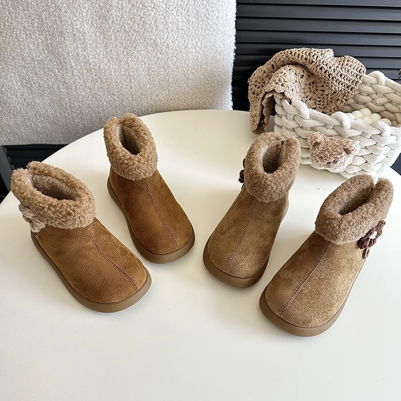 Kids Princess Boots with Sweet Flowers Children Short Boots Round Toes Suede Warm 2026 Brand New Girls Leather Boots Back Zipper
Kids Princess Boots with Sweet Flowers Children Short Boots Round Toes Suede Warm 2026 Brand New Girls Leather Boots Back Zipper