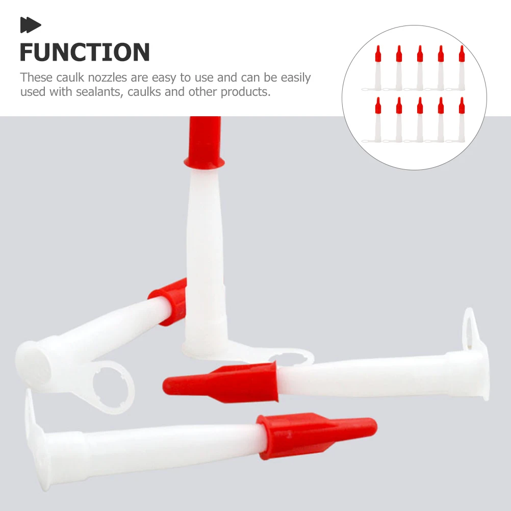 10pcs Red Hat Glue Nozzle Caulking Tips Plastic DIY Tool for Silicone Sealant Bottle Nozzle Applicator Caugk Finishing
10pcs Red Hat Glue Nozzle Caulking Tips Plastic DIY Tool for Silicone Sealant Bottle Nozzle Applicator Caugk Finishing