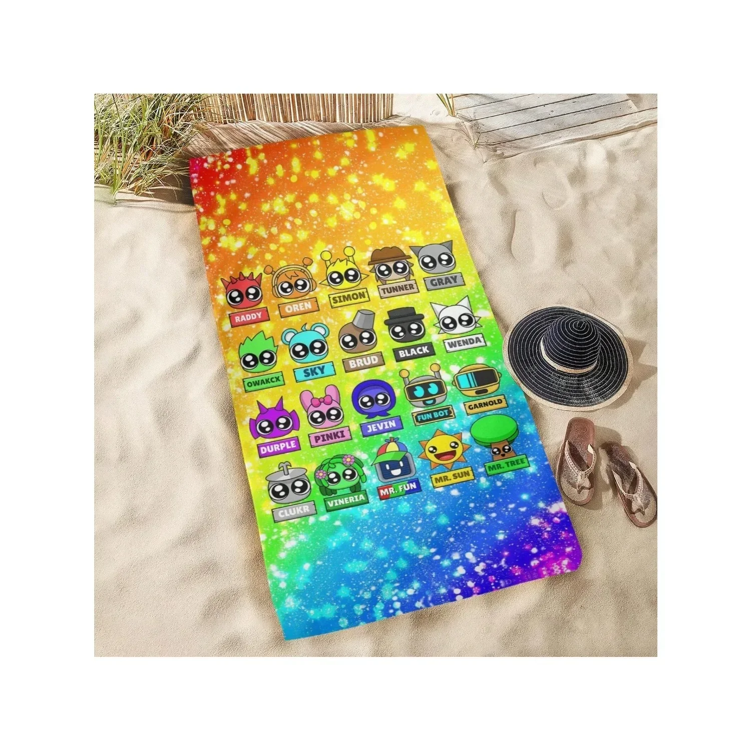 Sprunki Character Design Beach Towel,Funny Game Theme Bath Towel for Men and Women,Quick Dry Lightweight Bath/Pool/Beach Towel
Sprunki Character Design Beach Towel,Funny Game Theme Bath Towel for Men and Women,Quick Dry Lightweight Bath/Pool/Beach Towel