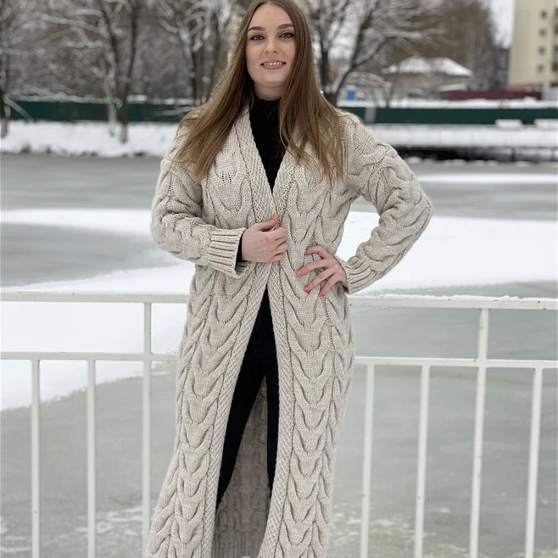 Cardigans Knit Sweater Women Spring Autumn Winter Letter Maxi Loose Soft Coat Korean Long Knitted Jacket Cardigan Sexy Sweater
Cardigans Knit Sweater Women Spring Autumn Winter Letter Maxi Loose Soft Coat Korean Long Knitted Jacket Cardigan Sexy Sweater