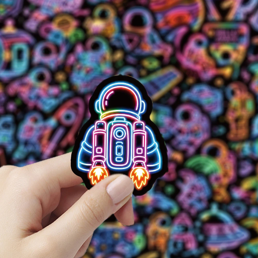 10/30/50pcs Cartoon Astronaut Neon Light Stickers Funny Graffiti Sticker DIY Skateboard Phone Guitar Cute Decals Decoration Toy
10/30/50pcs Cartoon Astronaut Neon Light Stickers Funny Graffiti Sticker DIY Skateboard Phone Guitar Cute Decals Decoration Toy