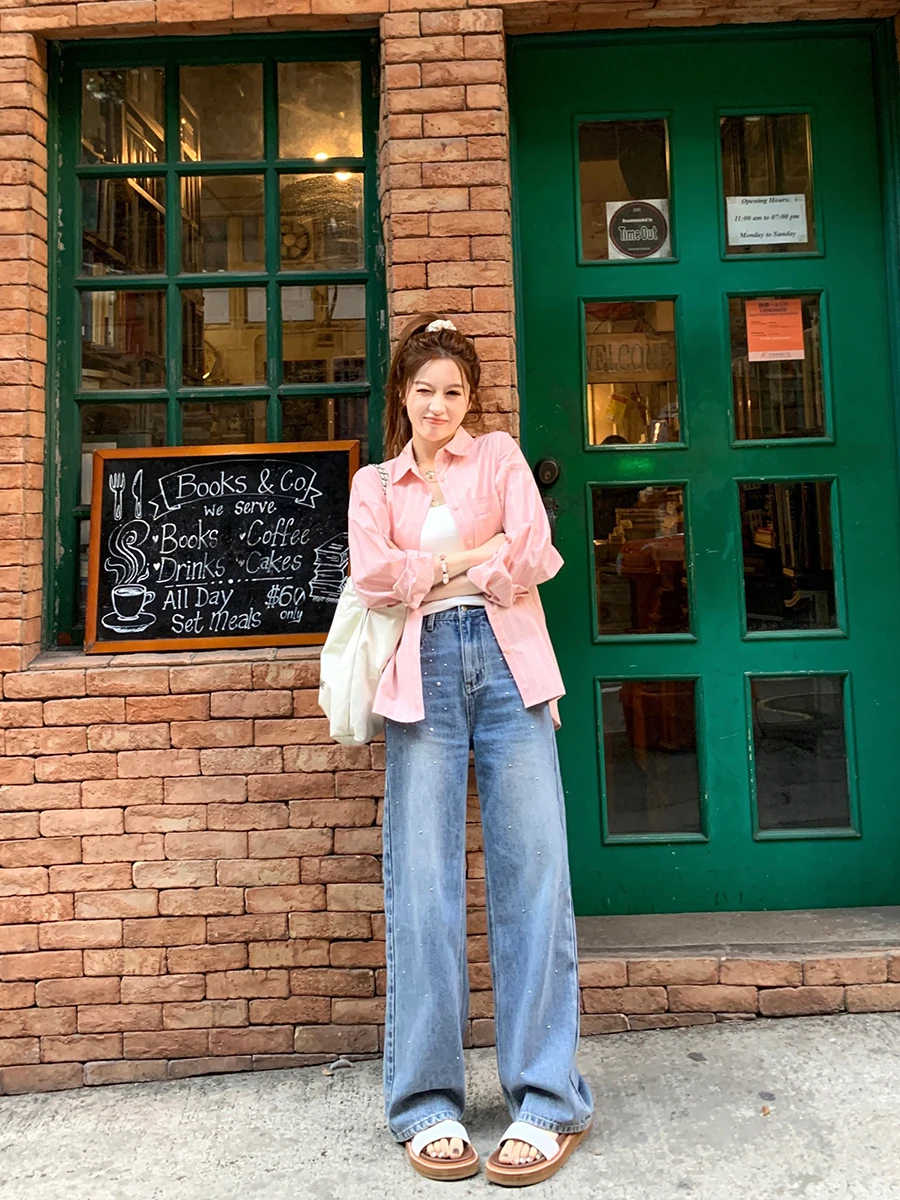 Джинсы Fene свободного кроя с прямыми штанинами, женские, декорированные, из денима, с высокой талией, длинные, зауженные, повседневные, весенняя мода
Джинсы Fene свободного кроя с прямыми штанинами, женские, декорированные, из денима, с высокой талией, длинные, зауженные, повседневные, весенняя мода