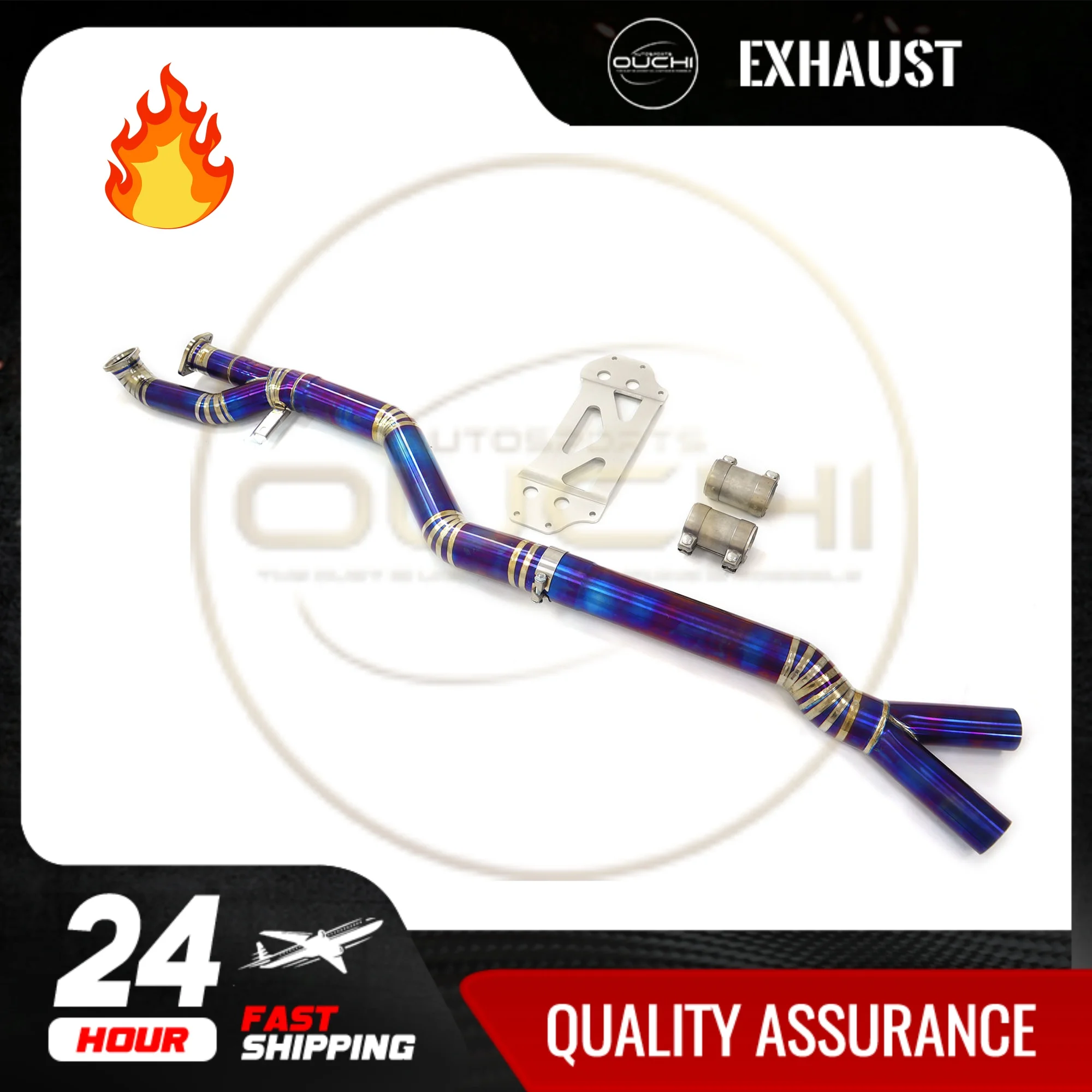 OUCHI Factory Sales Titanium Alloy Mid-pipe For BMW M2 G87 3.0T High Performance Exhaust Resonance Tube
OUCHI Factory Sales Titanium Alloy Mid-pipe For BMW M2 G87 3.0T High Performance Exhaust Resonance Tube