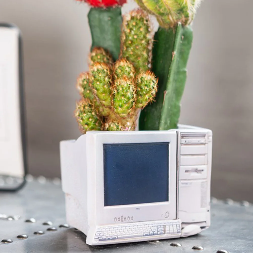 Computer Shape Flower Pot Resin Indoor Decorative Planter for Succulents and Small Plants Desktop
Computer Shape Flower Pot Resin Indoor Decorative Planter for Succulents and Small Plants Desktop