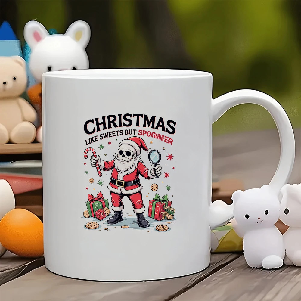 11oz cartoon Santa Claus mug + creative skull design Christmas gift kids cup family office coffee mug
11oz cartoon Santa Claus mug + creative skull design Christmas gift kids cup family office coffee mug