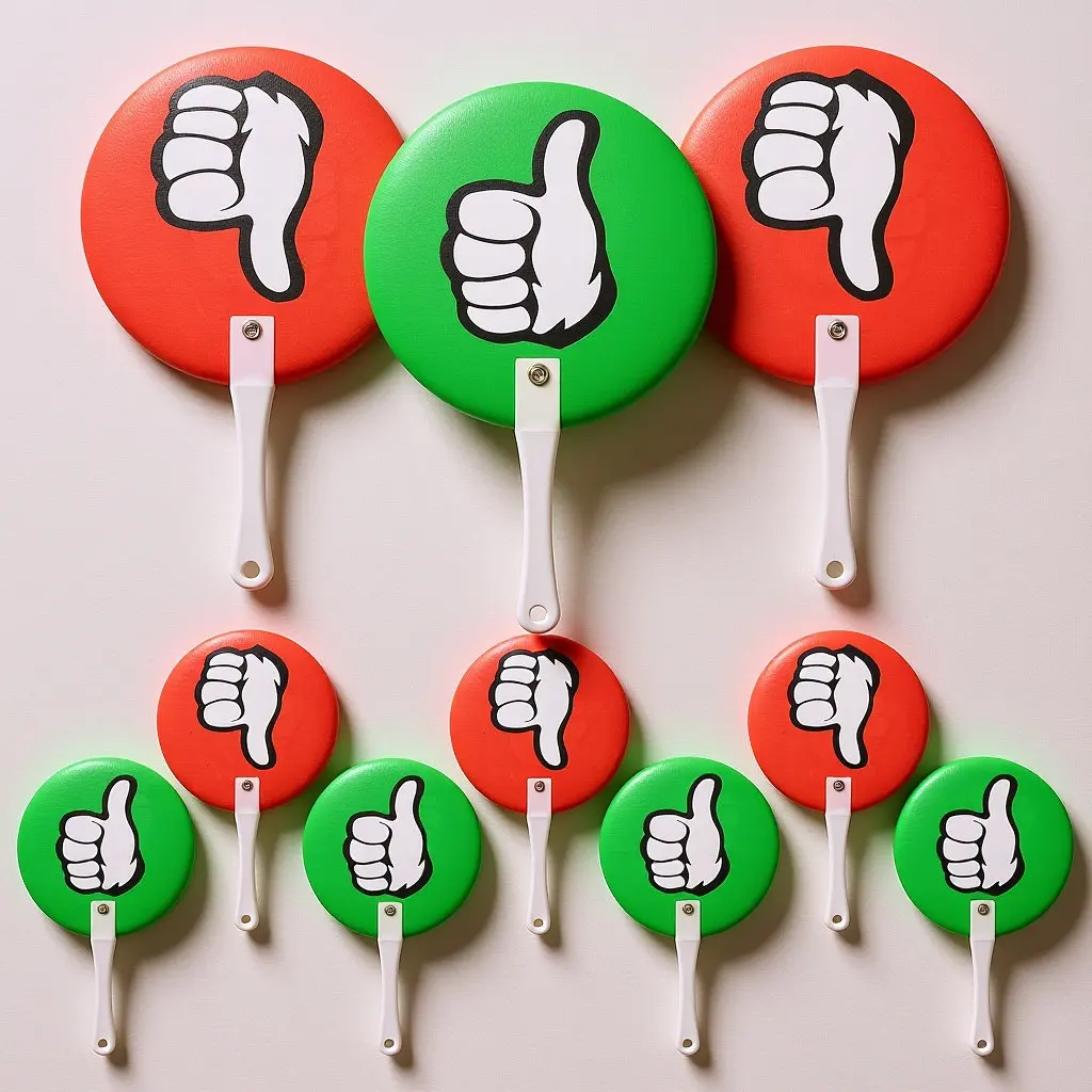 10Pcs Lightweight Plastic Voting Paddle Easy to Use Classroom Voting Board for Competitions Selections School Activities Teacher
10Pcs Lightweight Plastic Voting Paddle Easy to Use Classroom Voting Board for Competitions Selections School Activities Teacher