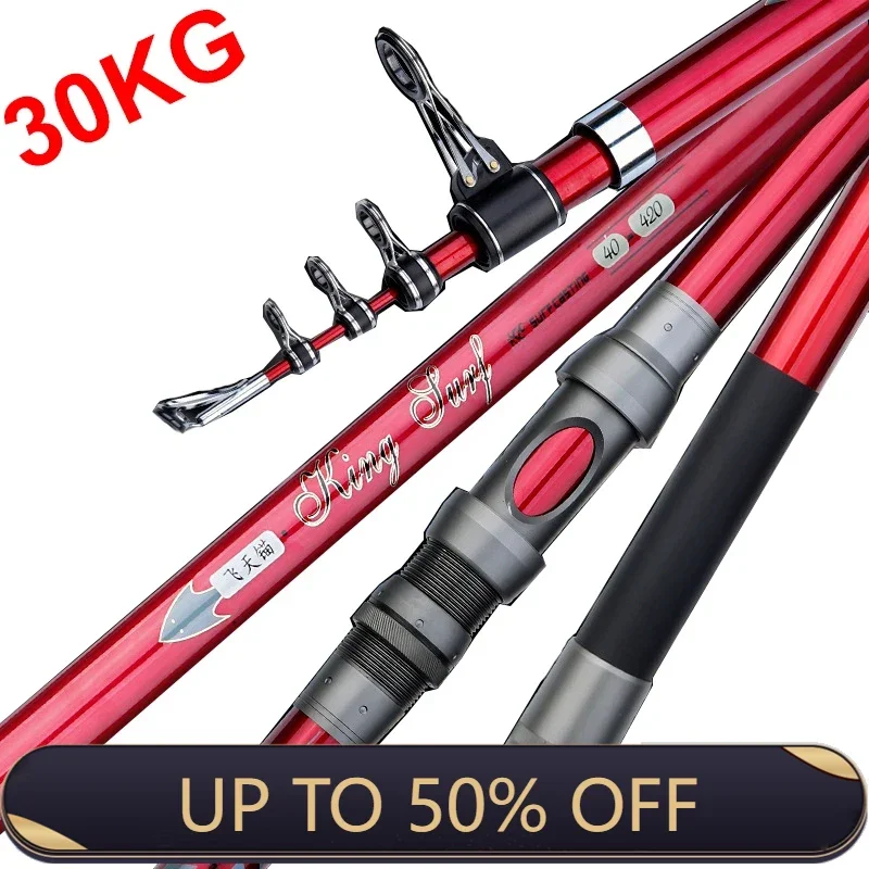 3.6m 3.9m 4.2m 4.5m Carbon Fishing Rod 30kg above Superhard Long Distance Rod Telescopic Sea Boat High Quality New Fishing Gear
3.6m 3.9m 4.2m 4.5m Carbon Fishing Rod 30kg above Superhard Long Distance Rod Telescopic Sea Boat High Quality New Fishing Gear