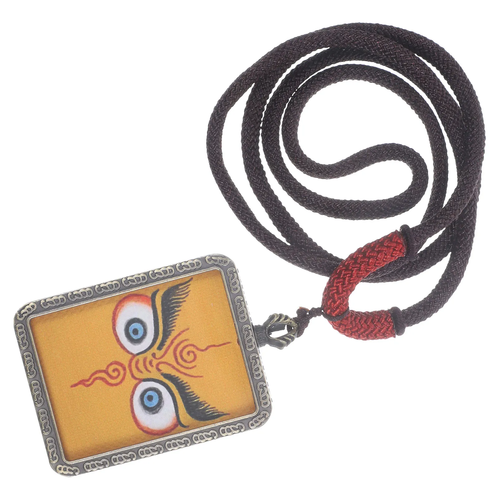 Retro Charm Neck Chain Vintage Pendant Necklace Fabric Hanging nament Huang Buddha Alloy Plating Delicate H
Retro Charm Neck Chain Vintage Pendant Necklace Fabric Hanging nament Huang Buddha Alloy Plating Delicate H