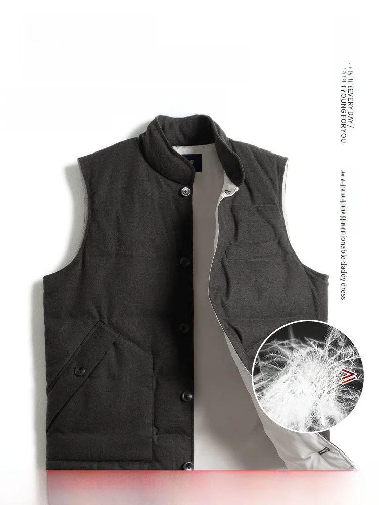 Loose Winter Jaet for Dad Du down Vest Men's Multi-ket Stand Collar Vest Middle-Aged And ly Warm ly andpa ...
Loose Winter Jaet for Dad Du down Vest Men's Multi-ket Stand Collar Vest Middle-Aged And ly Warm ly andpa ...