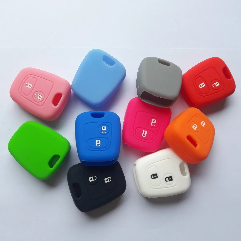 2 Buttons Silicon Car Key Shell Fob Case Cover For Citroen Saxo Xsara Picasso Berlingo For Peugeot 107 207 307 607 206 C3 306
2 Buttons Silicon Car Key Shell Fob Case Cover For Citroen Saxo Xsara Picasso Berlingo For Peugeot 107 207 307 607 206 C3 306