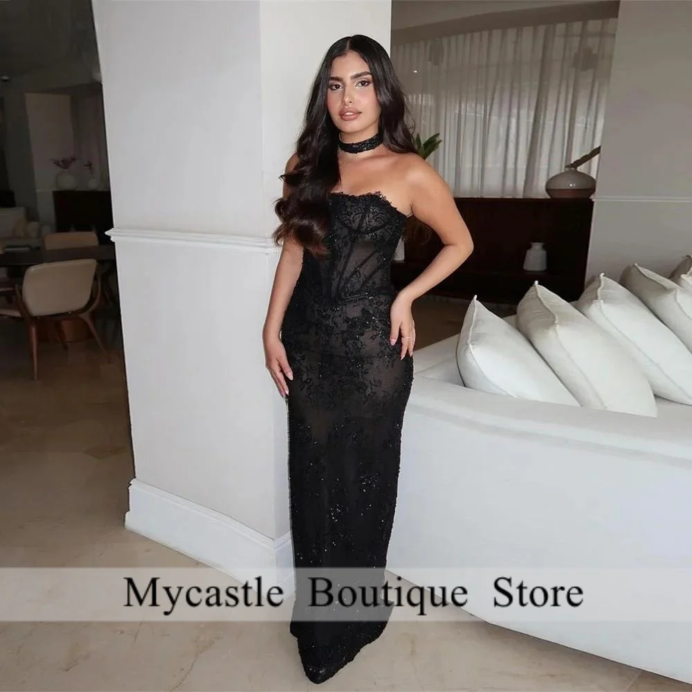 Sexy Prom Dresses Luxury Lace Appliques Mermaid Evening Dresses Black Customized Vestidos Para Eventos Especiales 2025
Sexy Prom Dresses Luxury Lace Appliques Mermaid Evening Dresses Black Customized Vestidos Para Eventos Especiales 2025