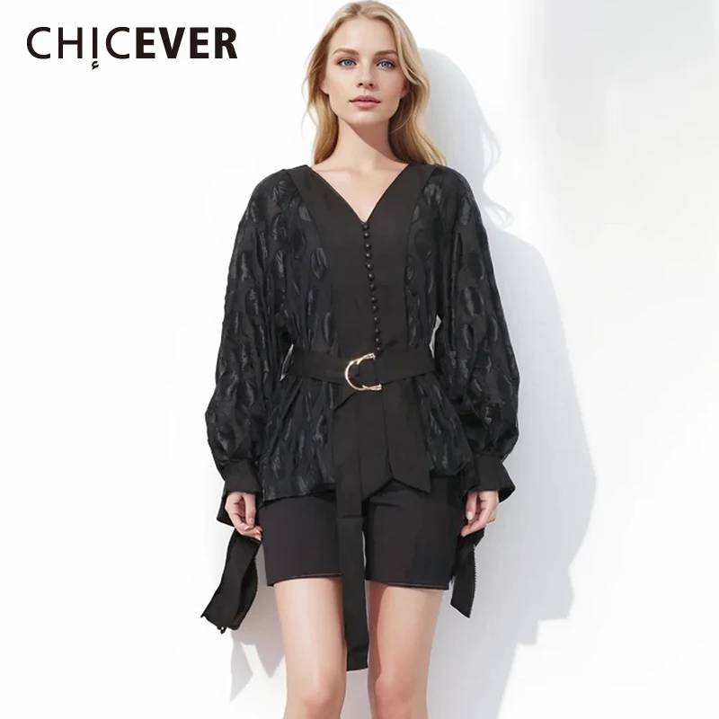 CHICEVER Printing Dot Blouses For Women V Neck Long Sleeve High Waist Patchwork Lace Up Casual Shirts Female Summer Clothing New
CHICEVER Printing Dot Blouses For Women V Neck Long Sleeve High Waist Patchwork Lace Up Casual Shirts Female Summer Clothing New