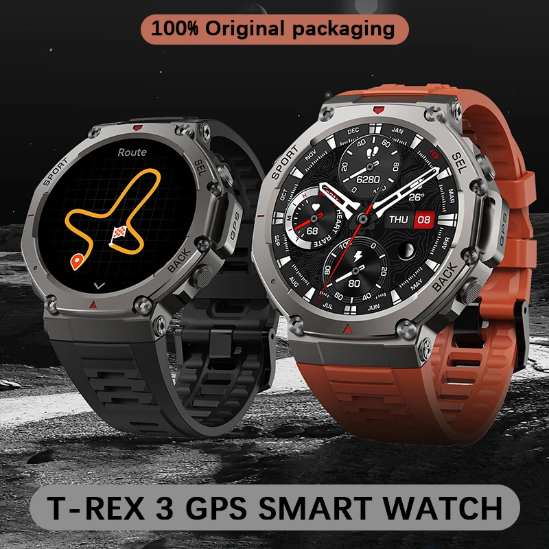 For Xiaomi T-Rex 3 GPS Smart Watch 10ATM Waterproof Built-in Dual-band GNSS Compass Military Sport Swim Smartwatch Men 2025 New
For Xiaomi T-Rex 3 GPS Smart Watch 10ATM Waterproof Built-in Dual-band GNSS Compass Military Sport Swim Smartwatch Men 2025 New